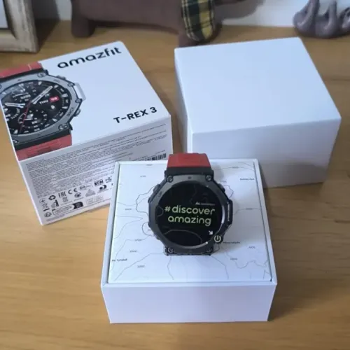 Xiaomi Amazfit T-Rex 3 Lava (Aberto para Fotos)