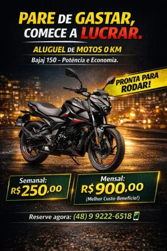 Aluguel de Moto 0km 