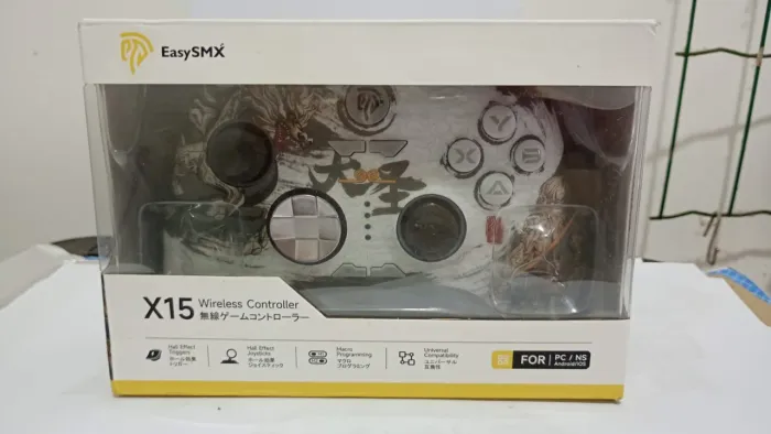 Novo Controle Gamer Easysmx X15 Wukong Hall Effect Para PC Switch
