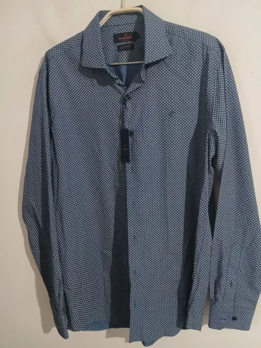 CAMISA SOCIAL BROOKSFIELD SLIM FIT NOVA COM ETIQUETA  M/G
