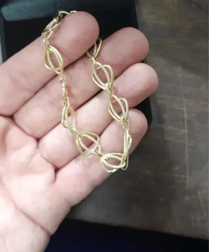 Corrente em elos ouro 18 k