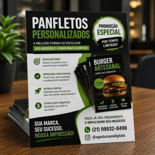 Panfletos Personalizados | Promoção Especial por Tempo Limitado