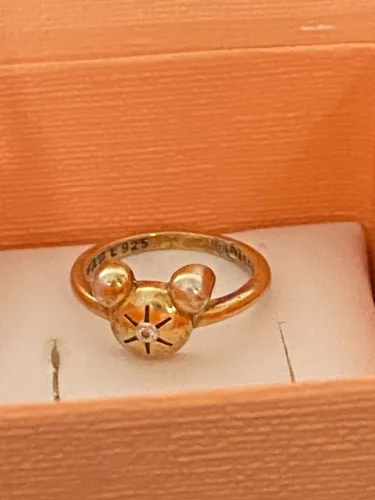 Anel Vivara em Prata 925 aro 12 banhada a Ouro