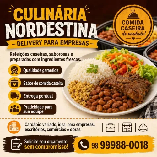 Fornecemos quentinhas 