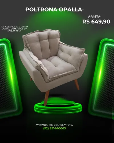 Poltrona super confortável a pronta entrega