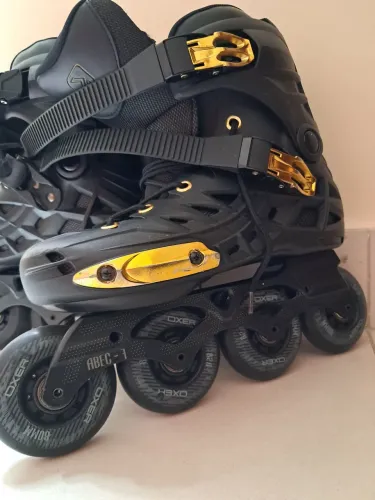 Patins Oxer Inline Tam. 37 + Kit de Proteção + Bolsa Original