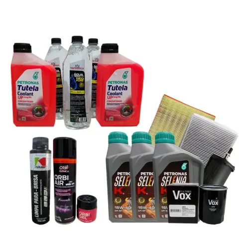 Kit Revisão Óleo + Filtros + Aditivo Palio Siena Uno 8v Fire