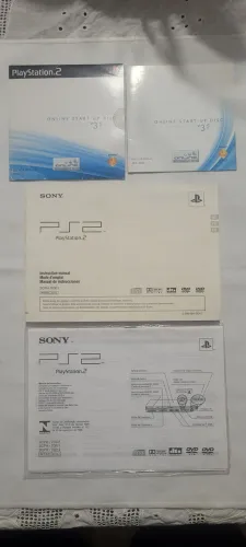 Manual Playstation 2 SCPH-70001, SCPH-70011, SCPH-70012,Mais CD online start-up disc V3.5