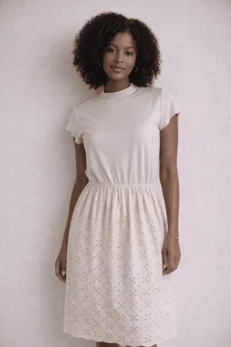 Vestido Zara Original Midi Off-white - Tam M (Laise)