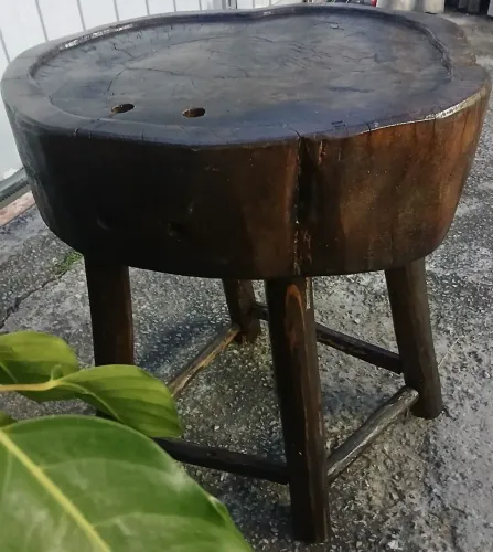 Mesa para Churrasco Rústica Bolacha de Madeira - Entrego em Jundiaí