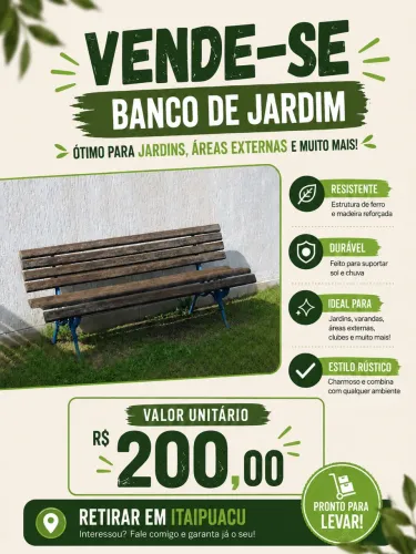 Banco de jardim 