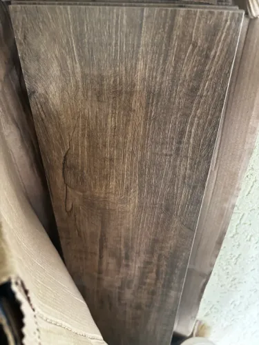 5 Peças Porcelanato Elizabeth Organic Castanho Polido 16,5x101 (0,83m²)