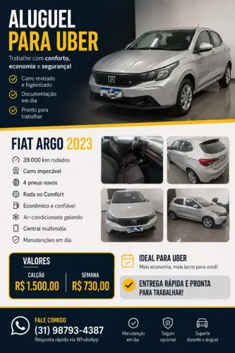 ALUGUEL DE VEÍCULO PARA APLICATIVO 