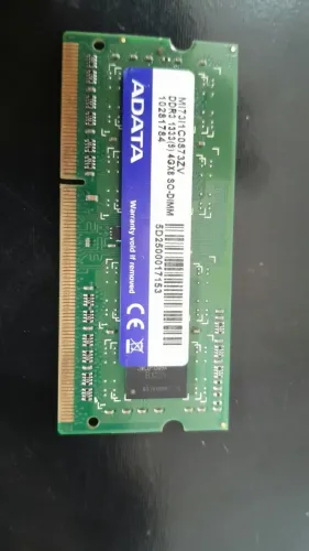 Memoria RAM 4GB DDR3 1333 Notebook SODIMM Dell HP Lenovo Acer Positivo ADATA
