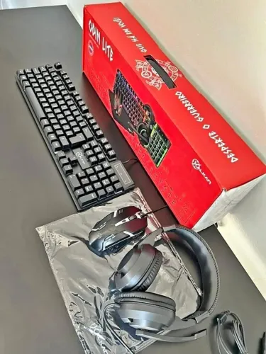 Combo Gamer 4 em 1 Kalkan Odin Lite Novo Faço entrega