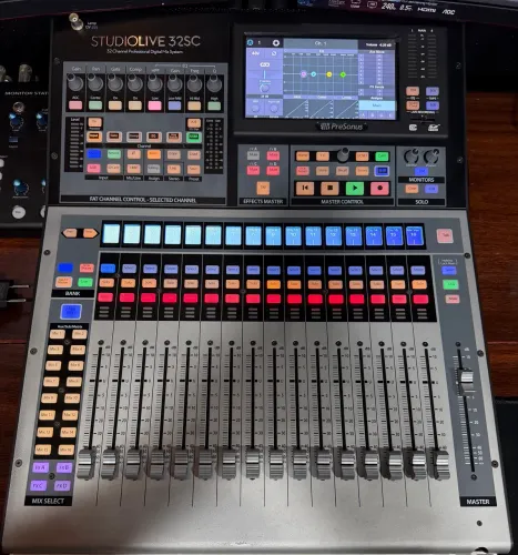 Mesa de som digital Presonus StudioLive 32SC + NSB de 16 + Cabo de rede 15m
