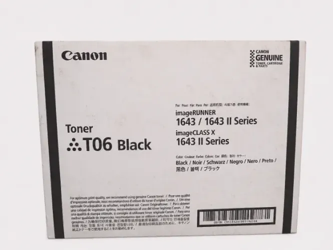 Toner Canon T06 Black ORIGINAL - Lacrado - imageRUNNER 1643 / imageCLASS X 1643 II - Rendi