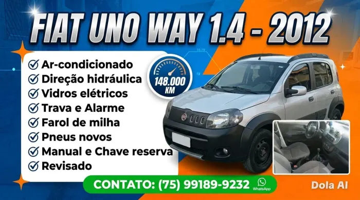 Fiat Uno WAY 1.4 EVO Fire Flex 8V 5P 2012