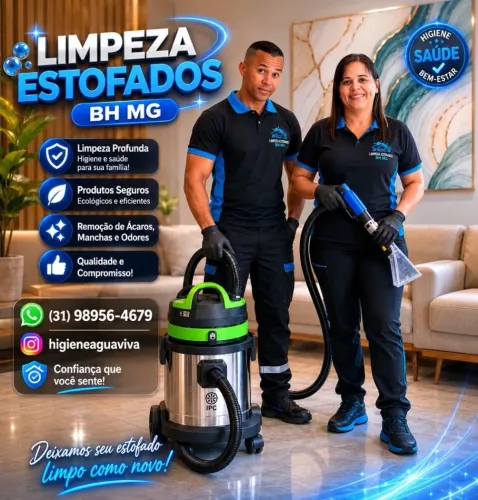 HIGIENIZACÃO ESTOFADOS BH MG- CHAMA NO SAP: *
