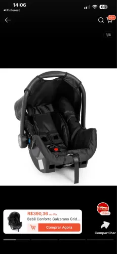 Venda de um bebê conforto 