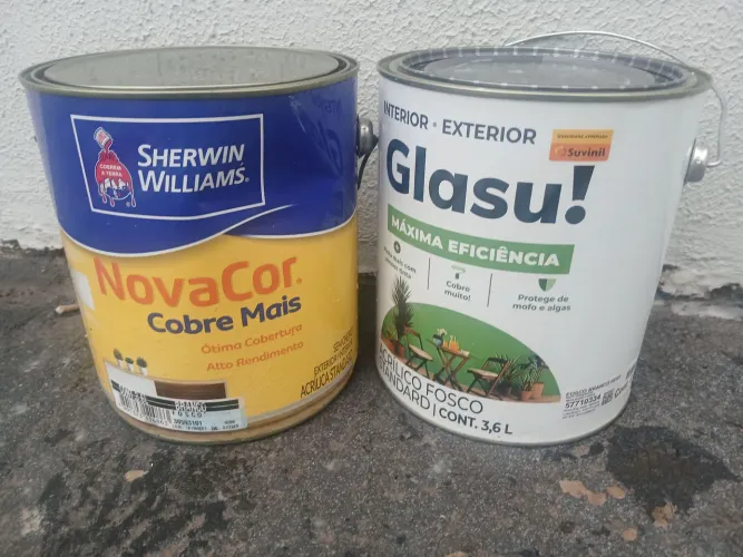2- galões latex branco neve