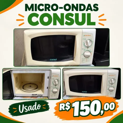Microondas funcionando perfeitamente