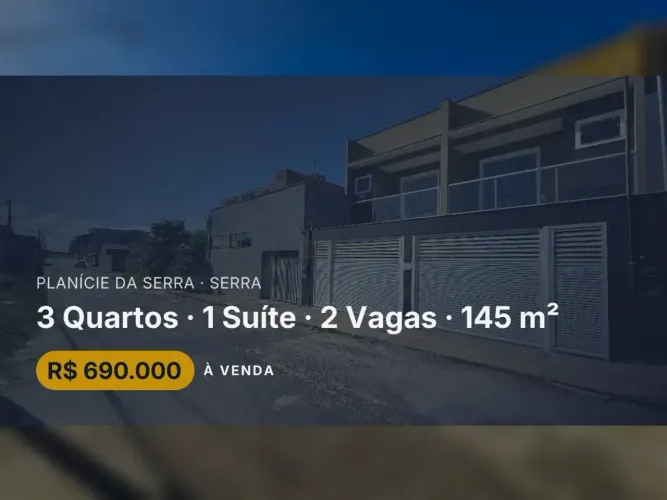 Charmosa casa em Planície da Serra, perfeita para quem busca espaço!