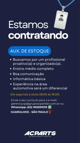 VAGA DE EMPREGO