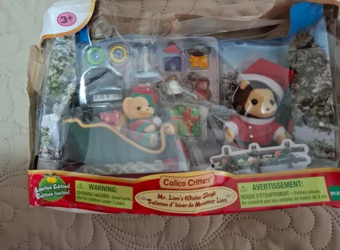 Sylvanian Families trenó de inverno do Sr leão 
