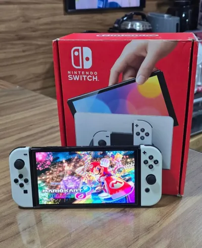 Console Nintendo Switch Oled Desbloqueado ( Semi Novo )