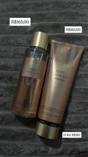 Body splash e creme da Victoria Secrets 
