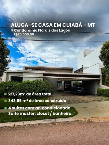 VENDO OU ALUGO CASA TÉRREA NO CONDOMÍNIO FLORAIS DOS LAGOS