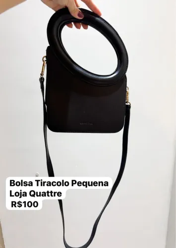 Bolsa tiracolo preta