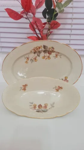 Dupla de travessas porcelana dinamarquesa