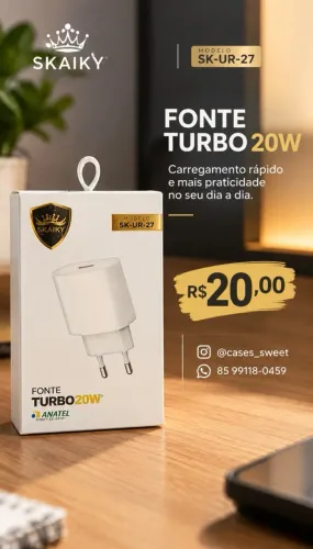 Fonte Turbo 20W Skaiky SK-UR-27
