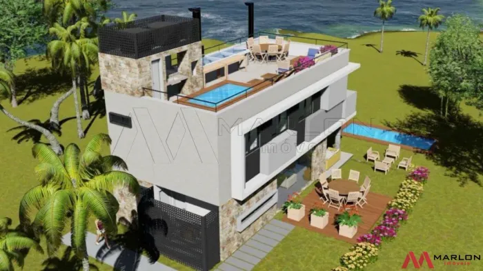 Casa em Condomínio Enseada de Búzios, 4 quartos, sendo 2 suítes, espaço gourmet, 230m².