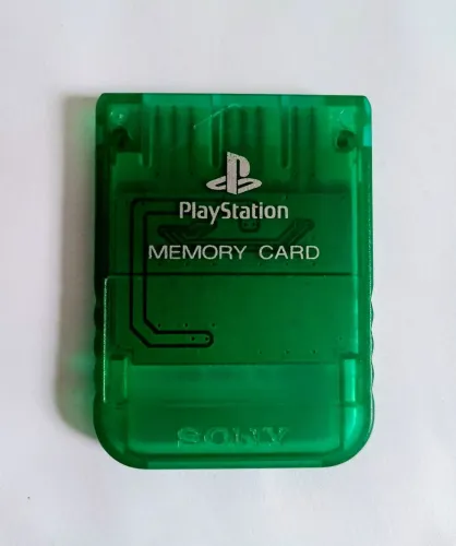 Sony Memory Ps1 Esmerald Green Original