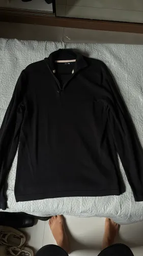 Suéter Masculino Gola Alta - Preto
