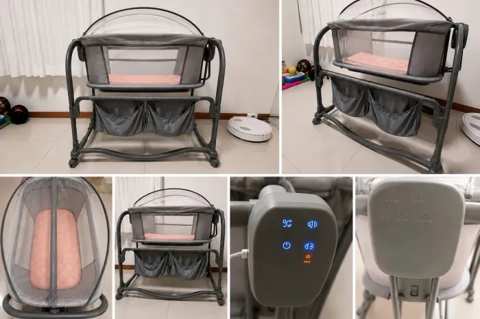 Berço Mastela Automático Bluetooth 18kg + Balanço e Touch