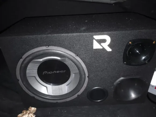 Caixa de Som Automotiva Pioneer 12 + Módulo Falcon 600W Completa