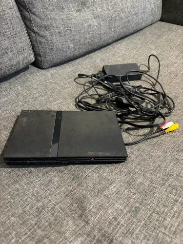 PlayStation 2 Slim Original Sony + Fonte e Cabos desbloqueado