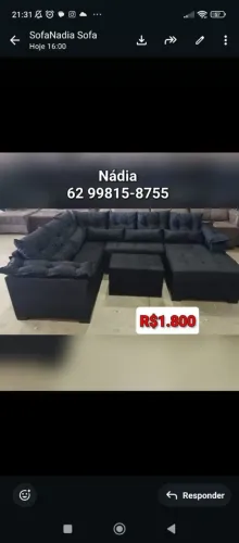 SOFÁ DIRETO DA FÁBRICA __< PRETO NOVO