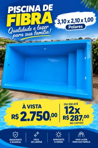 Piscina de fibra