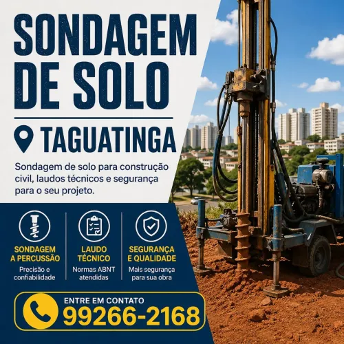 Sondagem de solo - WhatsApp *