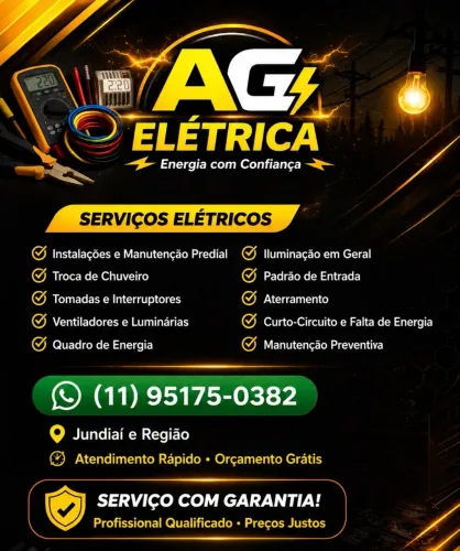 ? Eletricista em Jundiaí e Região | Orçamento Grátis | Atendimento Rápido