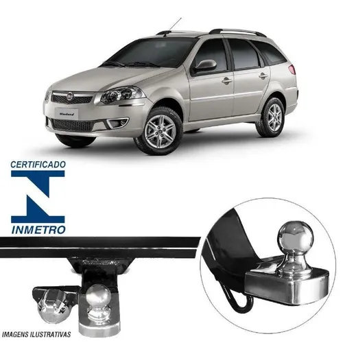Engate Reboque Fixo Igasa Fiat Palio Weekend Atractive 2009 à 2016 500kg
