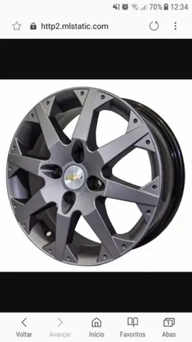 Roda aro 14 GM Astra SS Grafite fosca celta 4x100 jogo