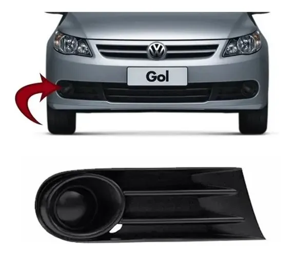 Grade Moldura Farol Milha Sem Furo Gol G5 Direito