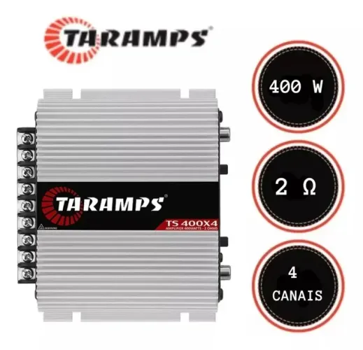 Módulo amplificador Taramps Ts 400x4 rms 1
