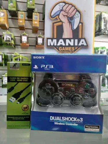 Controles ps3 + cabo carregador V8
